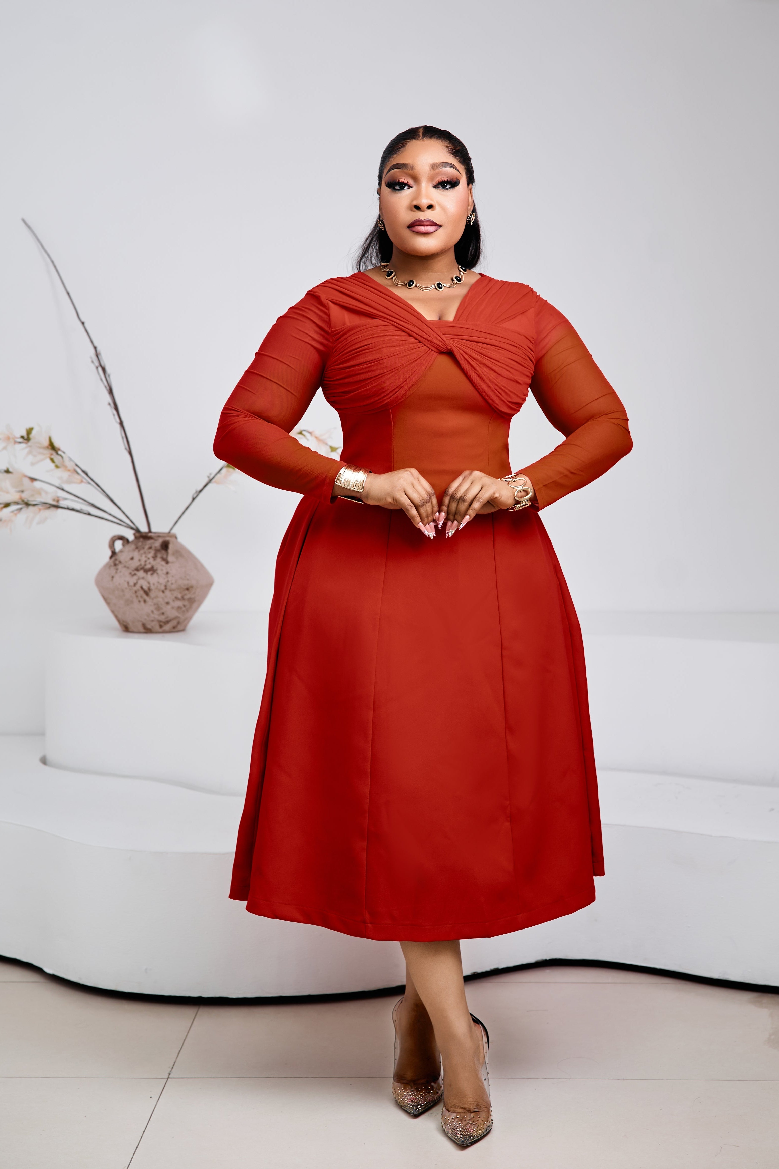 Rouge Impériale Duchess Dress