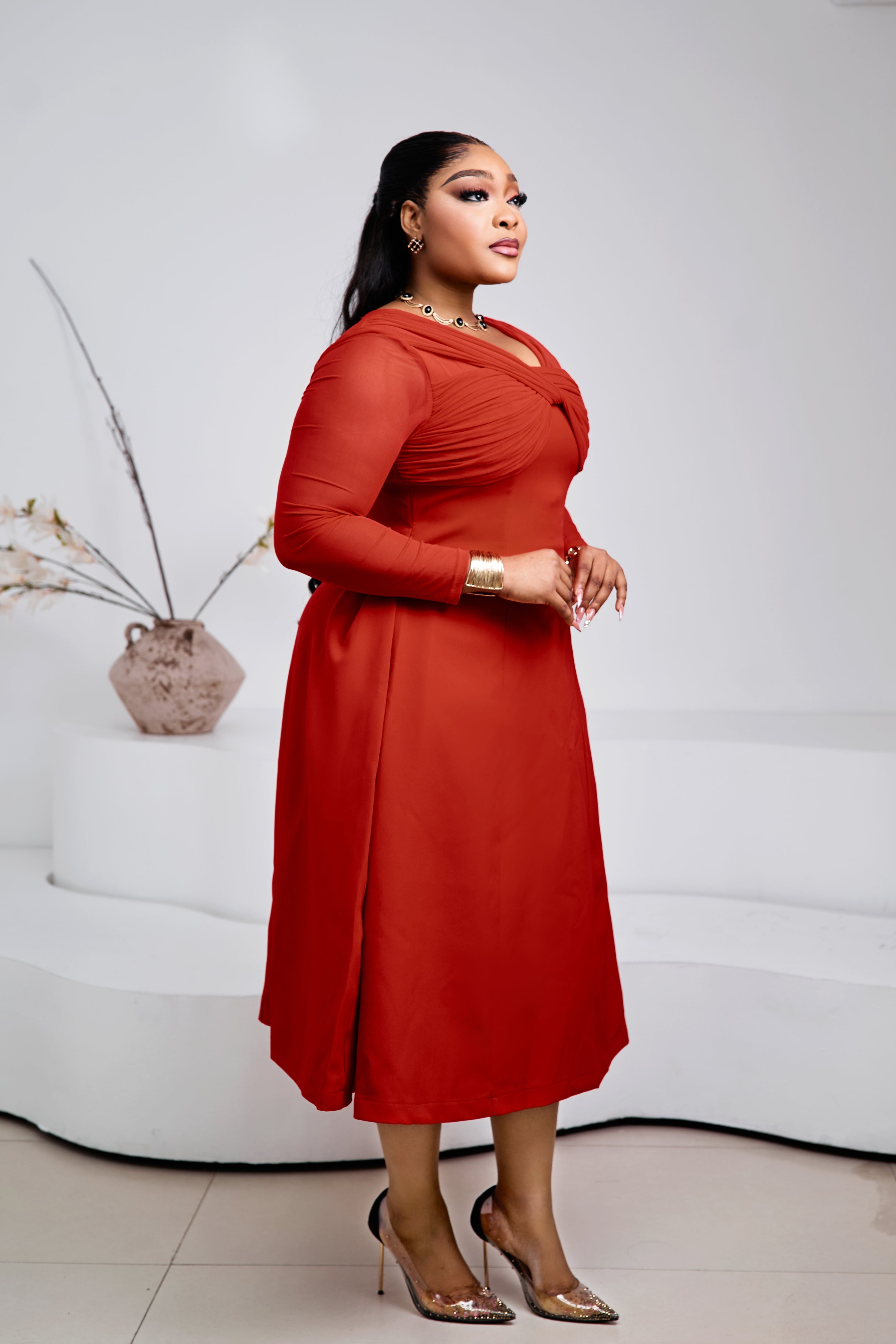 Rouge Impériale Duchess Dress