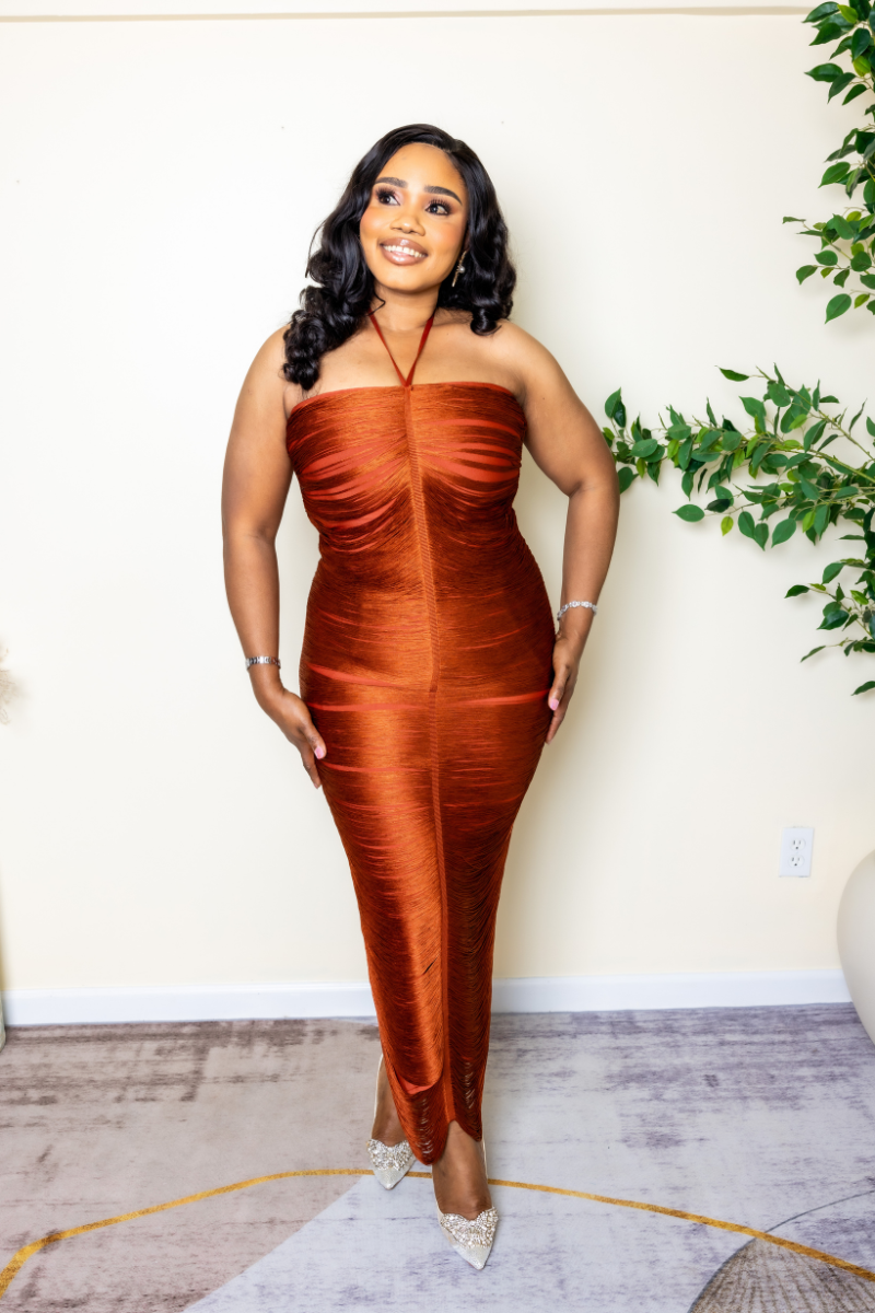 Tassel Bandage Dress - STERA FASHION