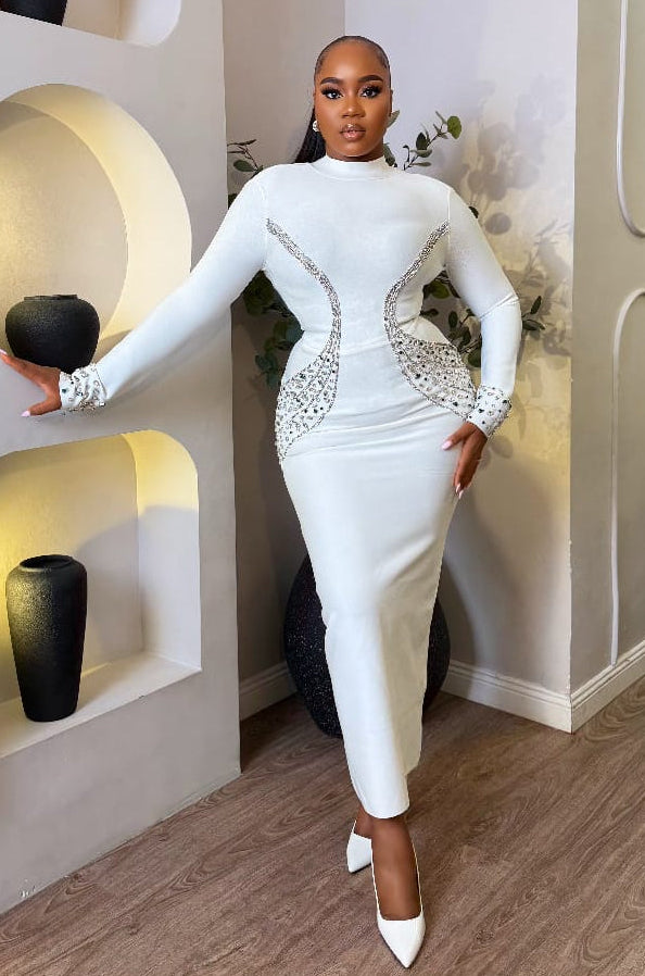 Ivory Regalia Gown - STERA FASHION