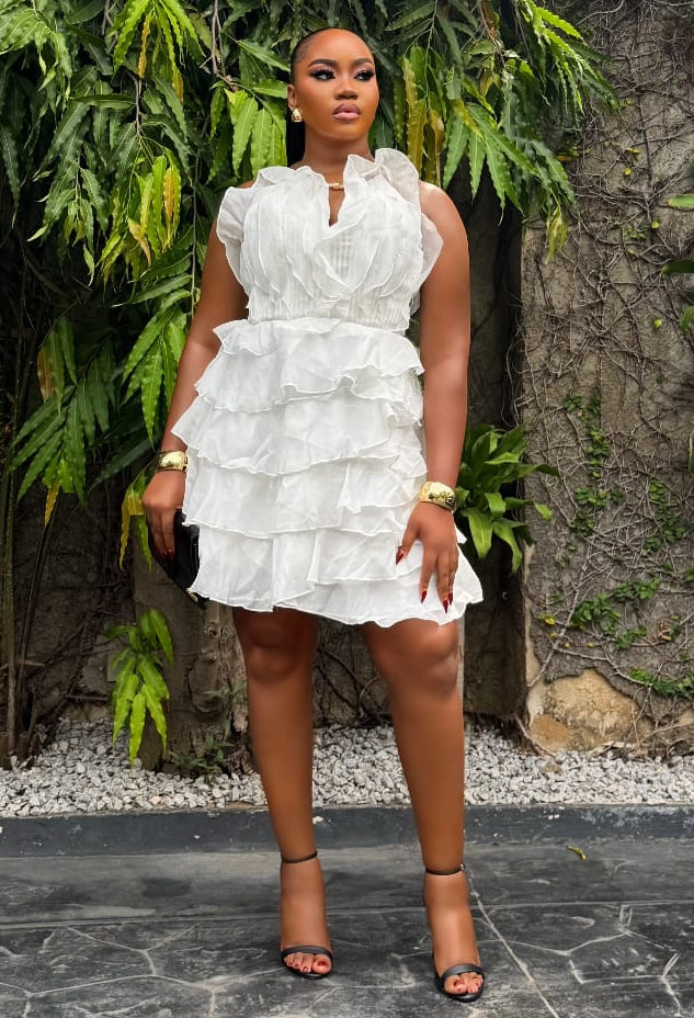 ivore design dresses Ivory Alpine Elegance Slit Dress