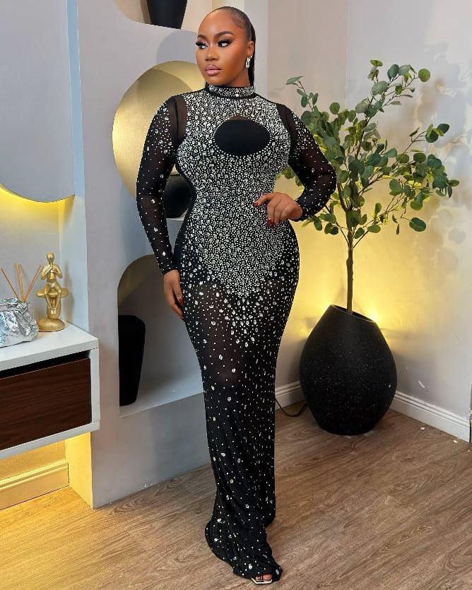 Noctelle Crystal Dress