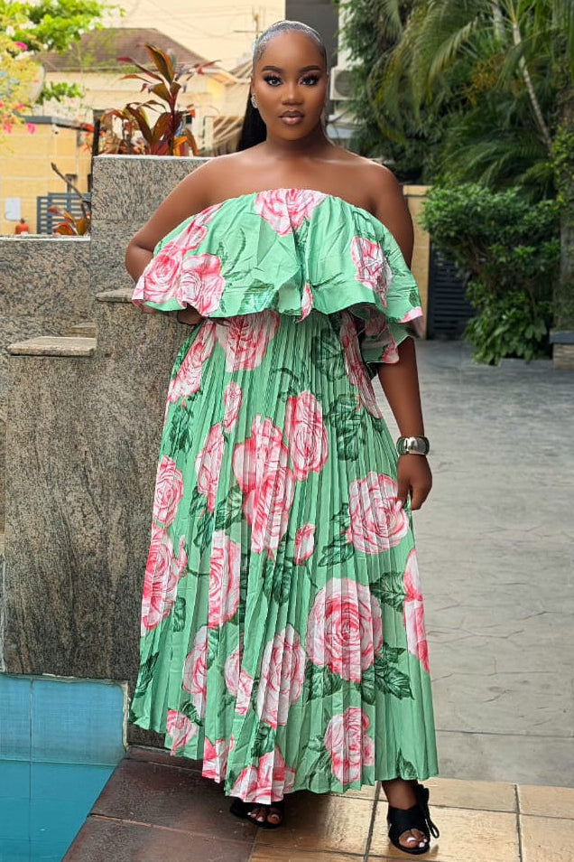 Jardin Élégance Dress - STERA FASHION