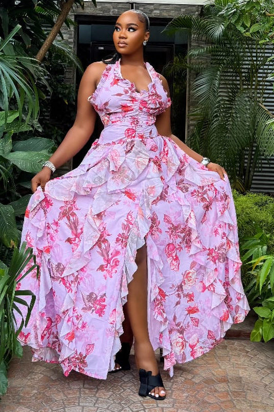 Rosé Jardin Gown