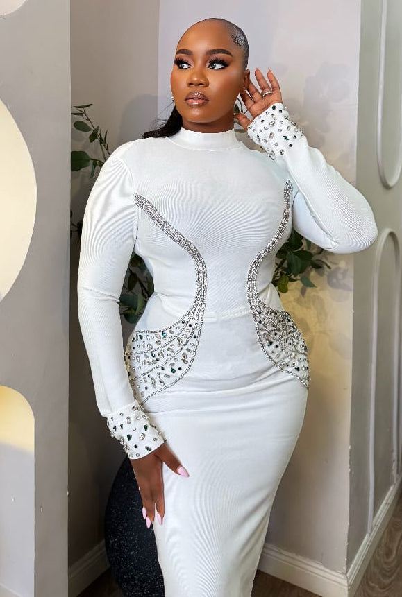 Ivory Regalia Gown - STERA FASHION