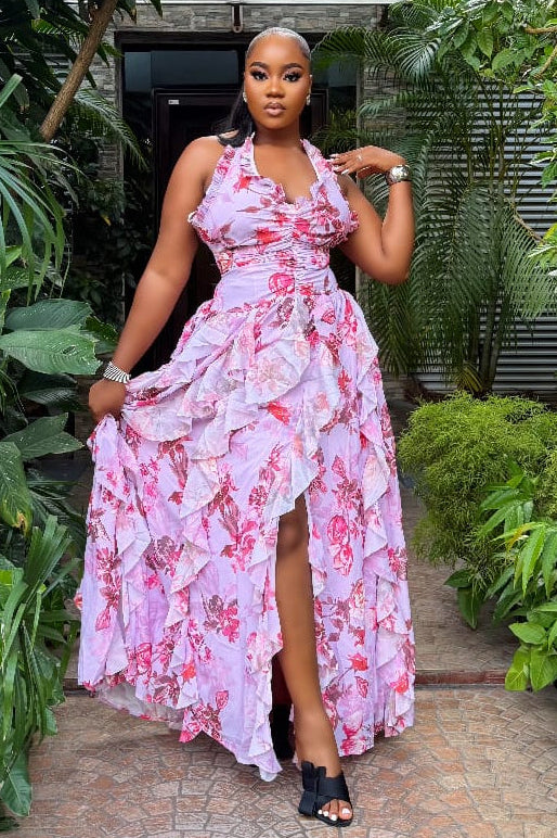Rosé Jardin Gown - STERA FASHION
