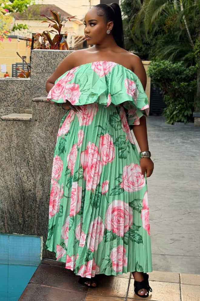Jardin Élégance Dress - STERA FASHION