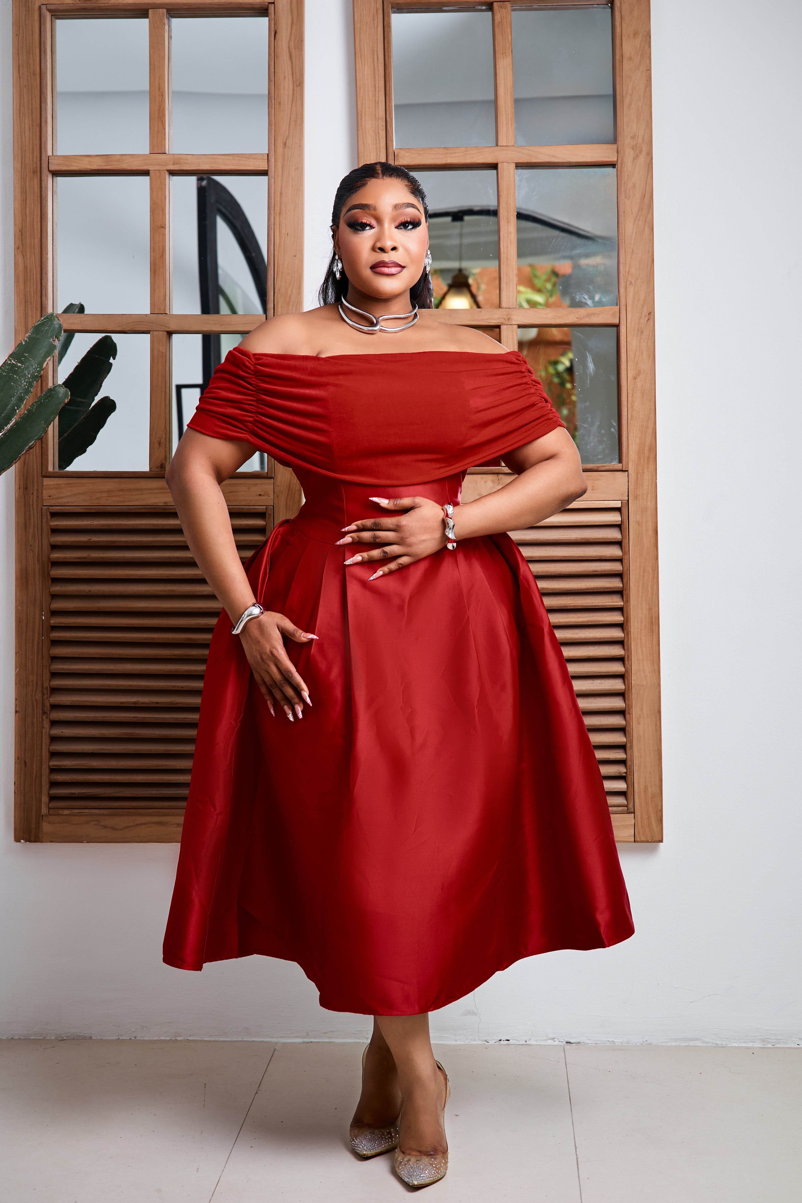Rouge Grace Midi Dress