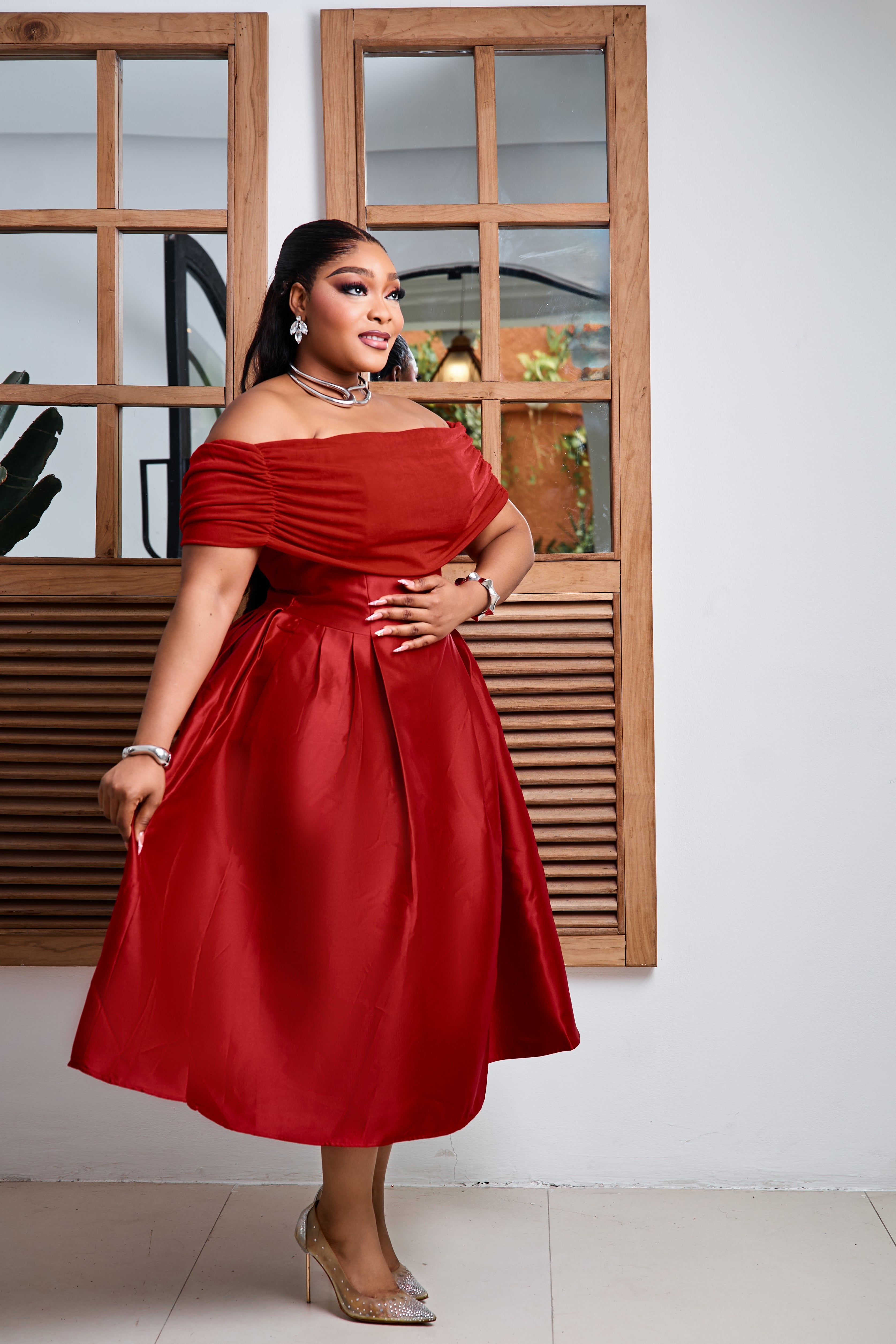 Rouge Grace Midi Dress