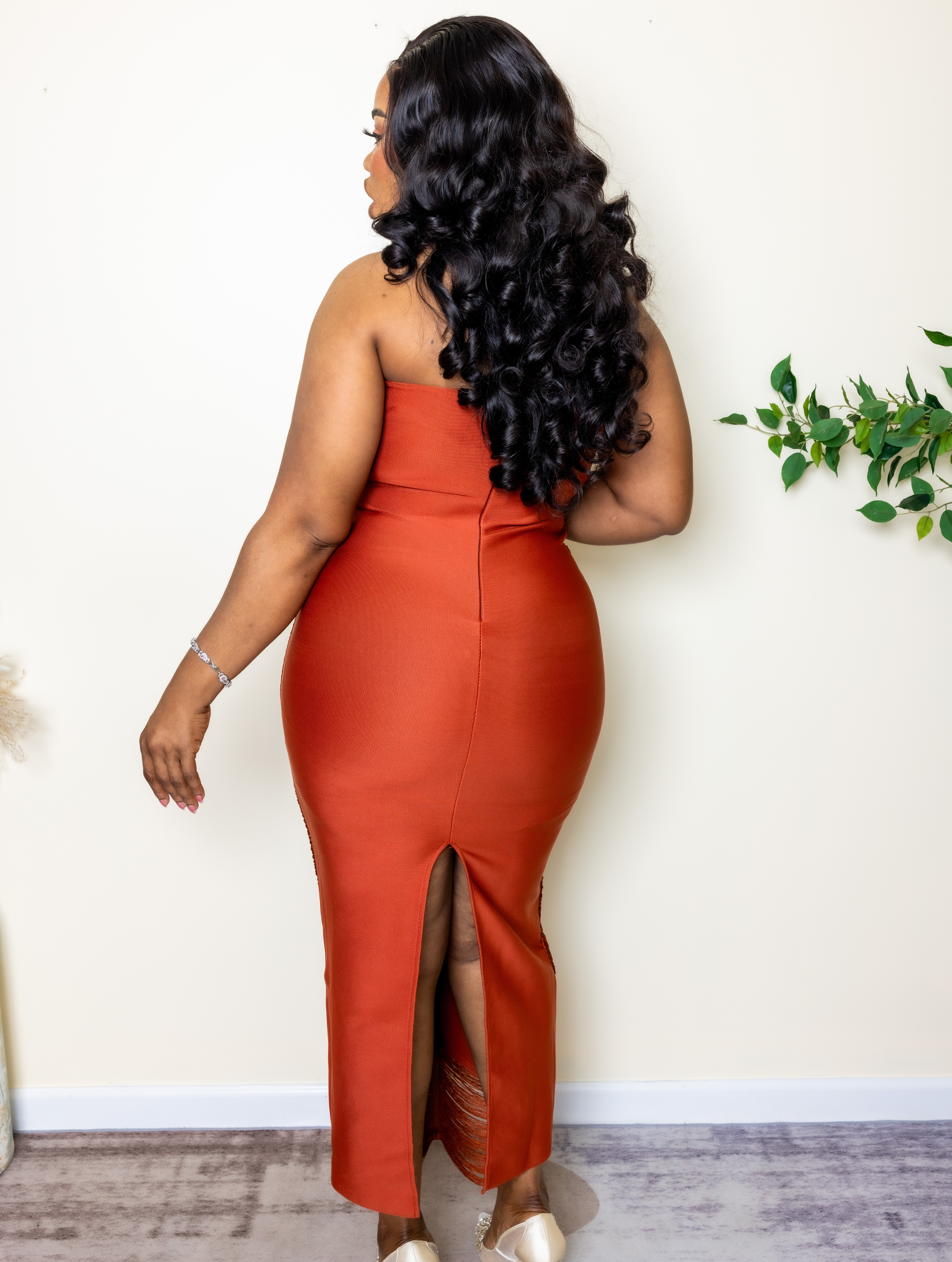 Tassel Queen – Halter Bandage Dress