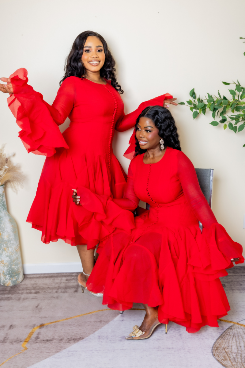 Ruffle Couture Dress