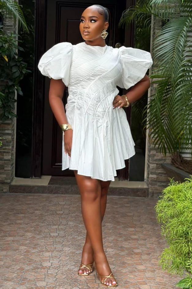 Ivory Kai Dress - STERA FASHION 