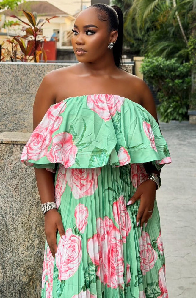 Jardin Élégance Dress - STERA FASHION 
