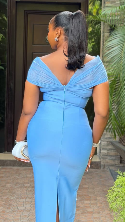 Azure Empress Gown - STERA FASHION 