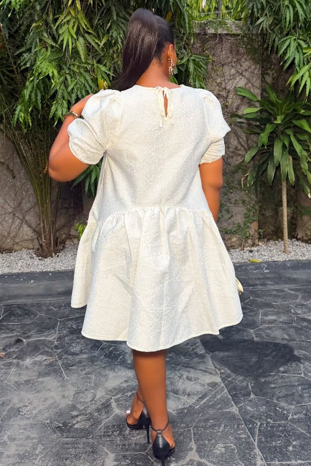 Champagne Lumière Dress - STERA FASHION 