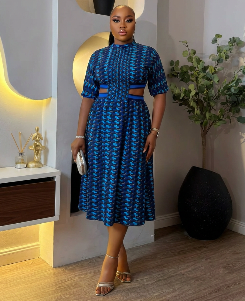 Elegant Meridian Elegance Dress by STERA FASHION BOUTIQUE, featuring a stylish design and flowing fabric for sophisticated wear.