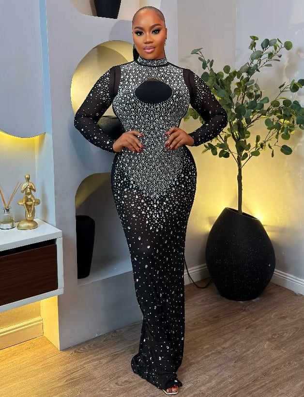 Noctelle Crystal Dress