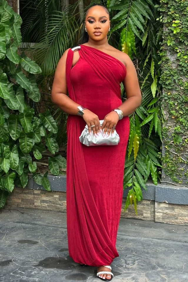 Crimson Legacy Gown - STERA FASHION 
