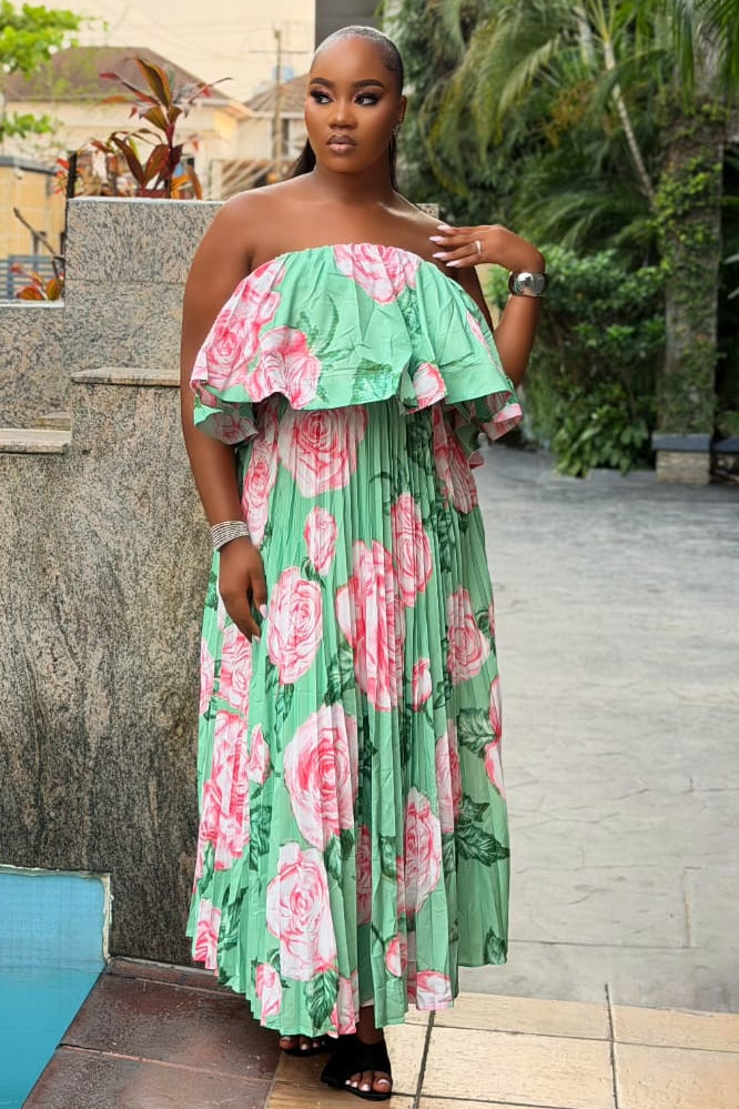 Jardin Élégance Dress - STERA FASHION 