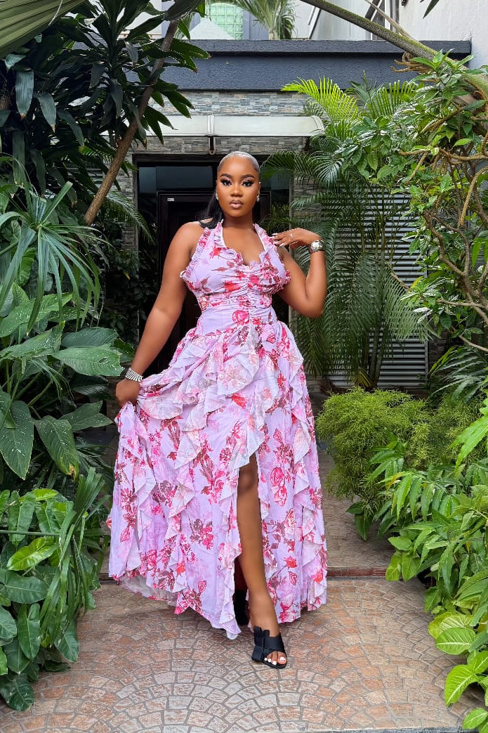 Rosé Jardin Gown - STERA FASHION 