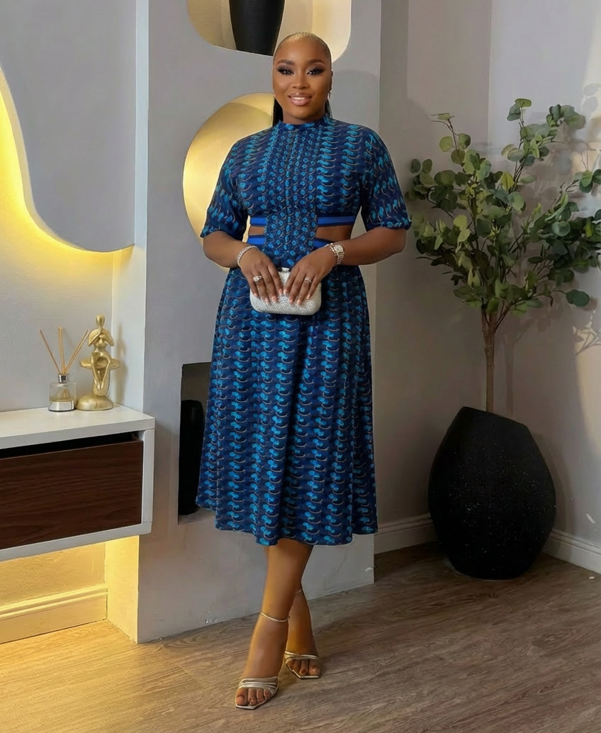 Elegant Meridian Elegance Dress by STERA FASHION BOUTIQUE, shown in a flowing fabric with intricate detailing and a flattering fit.